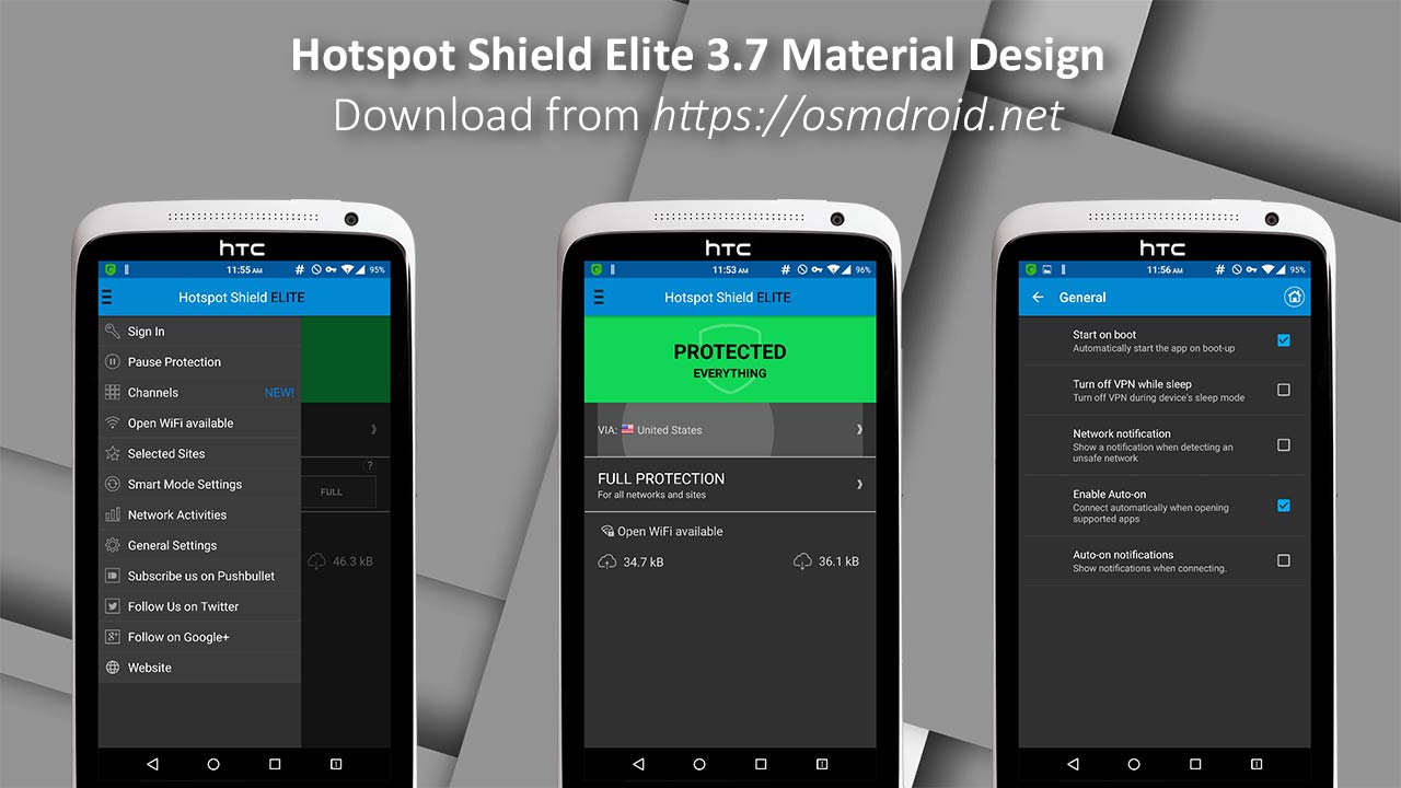 Hotspot Shield Elite 3.7 Cracked Modded Material Design APK Android {OsmDroid.net}